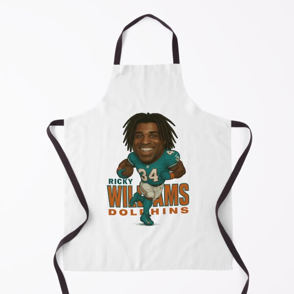 Item preview, Ricky Williams 34 Miami Dolphins Caricature Art Retro Football Illustration designed and sold by zarinaks.