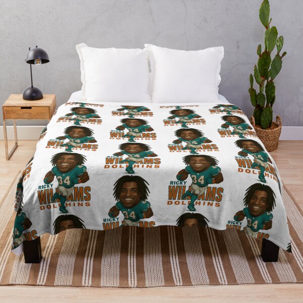 Item preview, Ricky Williams 34 Miami Dolphins Caricature Art Retro Football Illustration designed and sold by zarinaks.