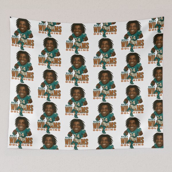 Item preview, Ricky Williams 34 Miami Dolphins Caricature Art  Retro Football Illustration designed and sold by zarinaks.