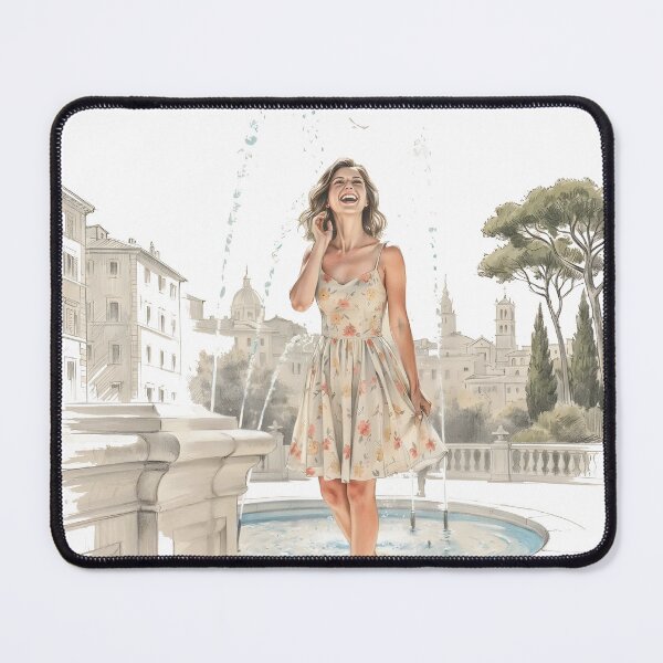 Item preview, Smiling woman in Italy designed and sold by BobaTeeStore.