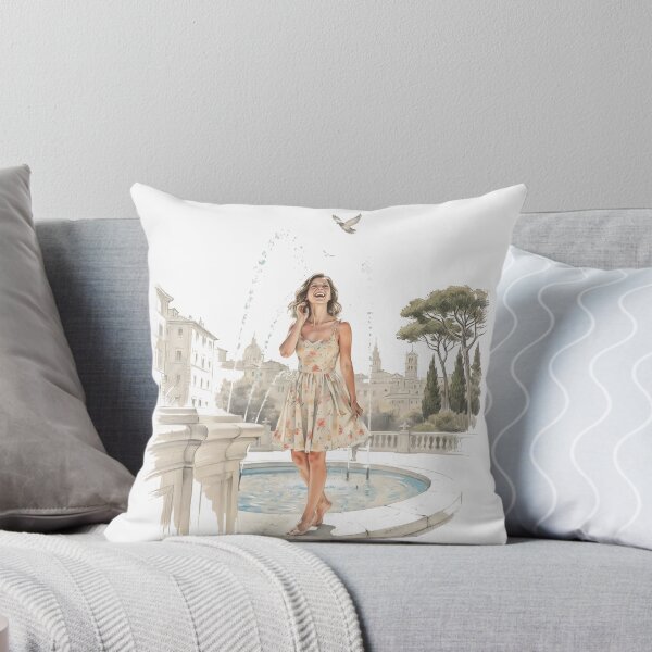 Item preview, Smiling woman in Italy designed and sold by BobaTeeStore.