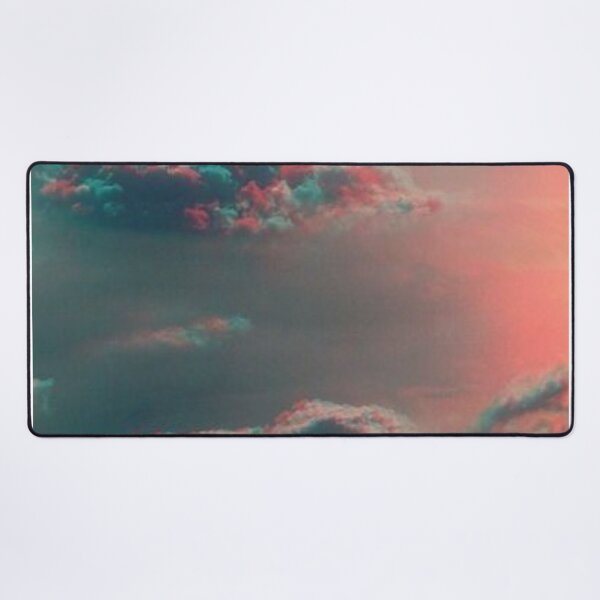 Item preview, Dreamy Pink and Teal Vaporwave Clouds - Aesthetic Lofi Sky designed and sold by LYAN-STORE.