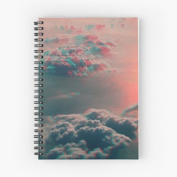 Item preview, Dreamy Pink and Teal Vaporwave Clouds - Aesthetic Lofi Sky designed and sold by LYAN-STORE.
