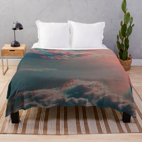 Item preview, Dreamy Pink and Teal Vaporwave Clouds - Aesthetic Lofi Sky designed and sold by LYAN-STORE.