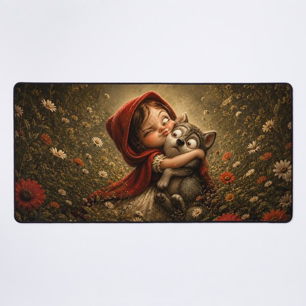 Aperçu de l'œuvre Le Petit Chaperon rouge et le loup créée et vendue par Erlin Rudho.