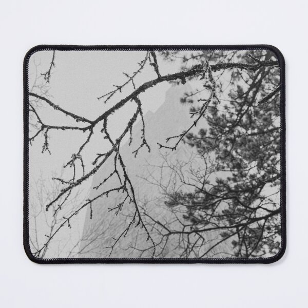 Item preview, Moody Medieval Stone Tower Framed by Winter Branches designed and sold by EllenNortt.