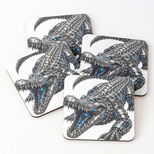 Item preview, Steel Crocodile V5 – Industrial Cyber Crocodile Robot | Mechanical Reptile | Steelcoat Studio designed and sold by SteelCoat Studio.