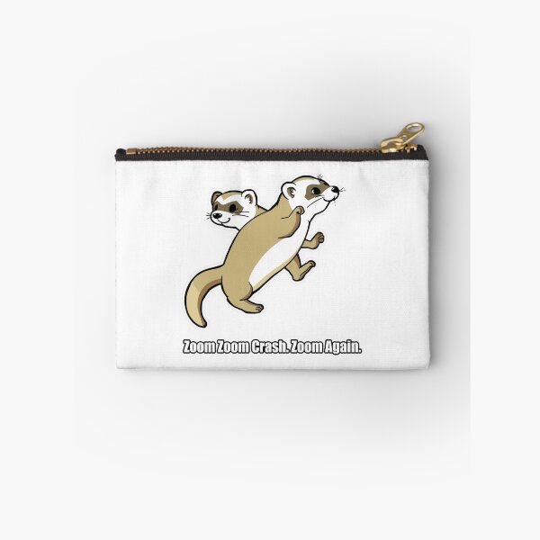 Item preview, Ferret - Zoom Zoom Crash Zoom Again - Funny Ferret Gift designed and sold by pawdrops.