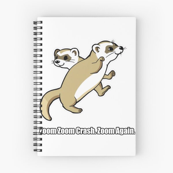 Item preview, Ferret - Zoom Zoom Crash Zoom Again - Funny Ferret Gift designed and sold by pawdrops.