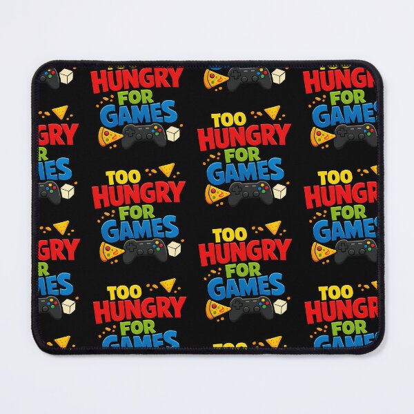 Item preview, Too Hungry For Games Funny Gamer Shirt Gaming Snack Lover Design designed and sold by TeeTimeTreasure.