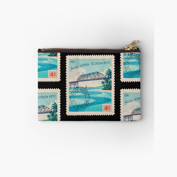 Item preview, Bahia Honda Florida Keys Bridge Postage Stamp Sticker designed and sold by stickercuffs.