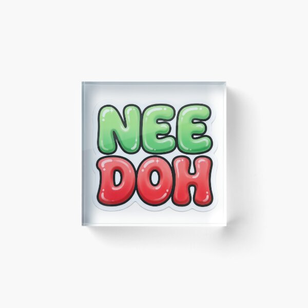 Item preview, Nee Doh Inspired Bubble Letter Sticker | Cute Glossy Typography | Kawaii Squishy Aesthetic designed and sold by Bhaskar Digital Art.