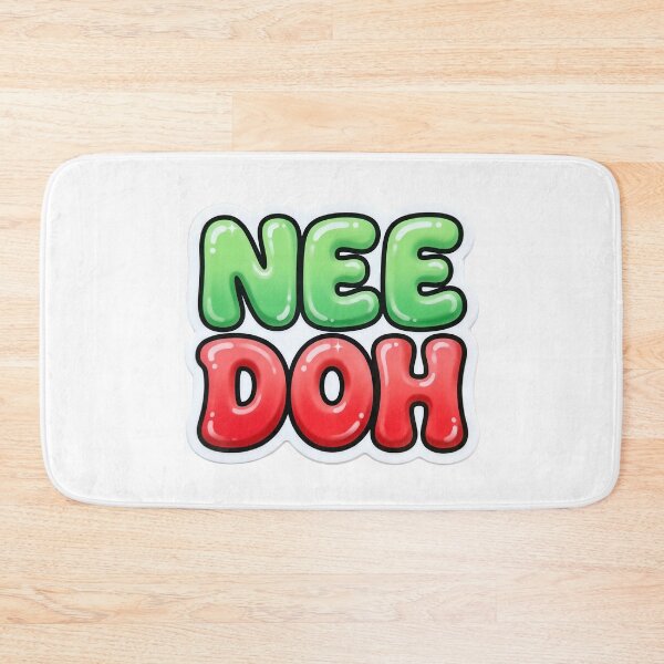 Item preview, Nee Doh Inspired Bubble Letter Sticker | Cute Glossy Typography | Kawaii Squishy Aesthetic designed and sold by Bhaskar Digital Art.