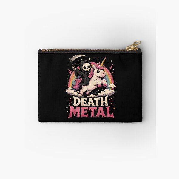 Item preview, Death Metal Unicorn and Grim Reaper designed and sold by Digital Dreamtales.