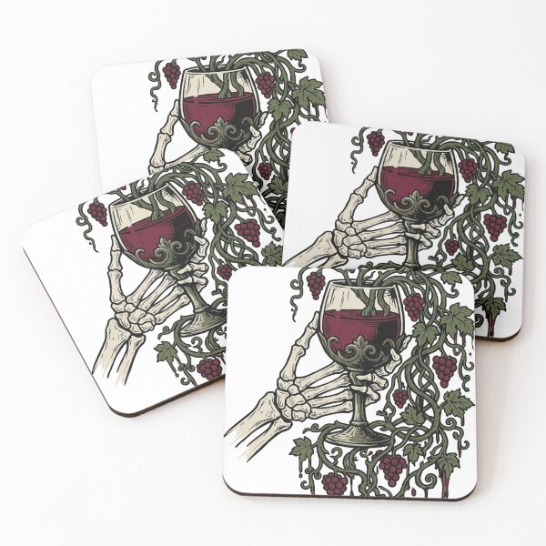 Item preview, Eternal Red Wine Skeleton Hand designed and sold by BHP Studio.