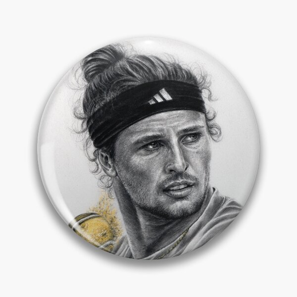 Item preview, Alexander Zverev graphite drawing designed and sold by 69Evita.