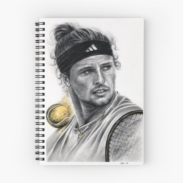 Item preview, Alexander Zverev graphite drawing designed and sold by 69Evita.