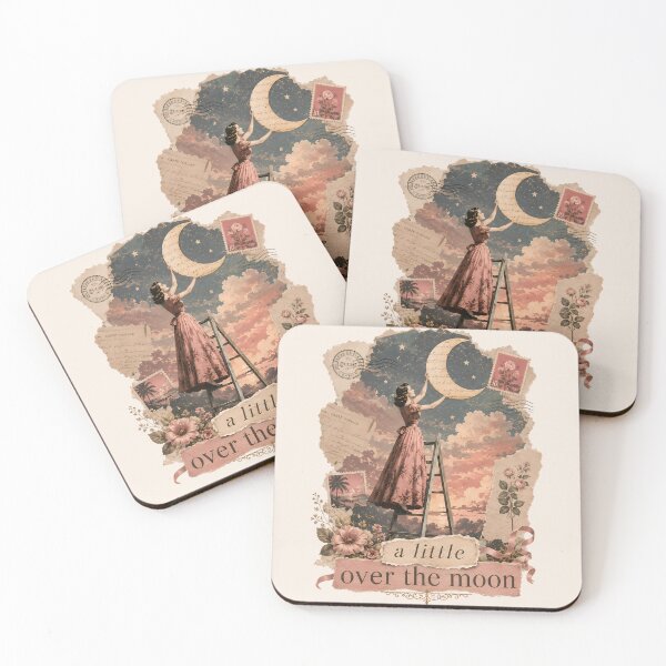 Item preview, Vintage Romantic Collage Celestial Woman Dreamer designed and sold by VIVID COLORS CLUB.