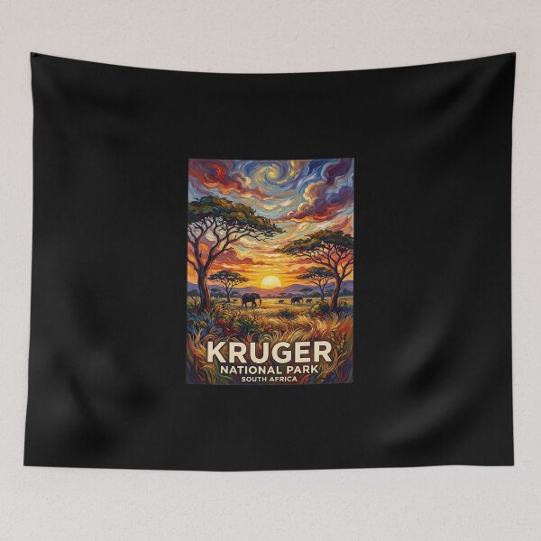 Item preview, Kruger National Park Safari Wildlife Travel Poster designed and sold by dudelinart.