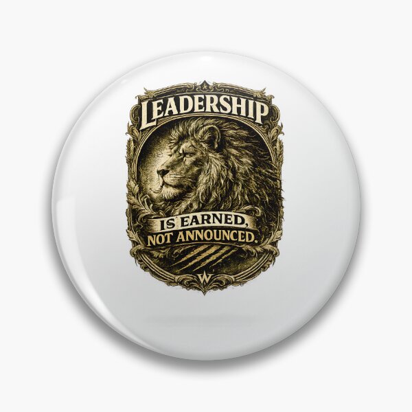 Item preview, Leadership Is Earned Not Announced Crest designed and sold by Presshue.