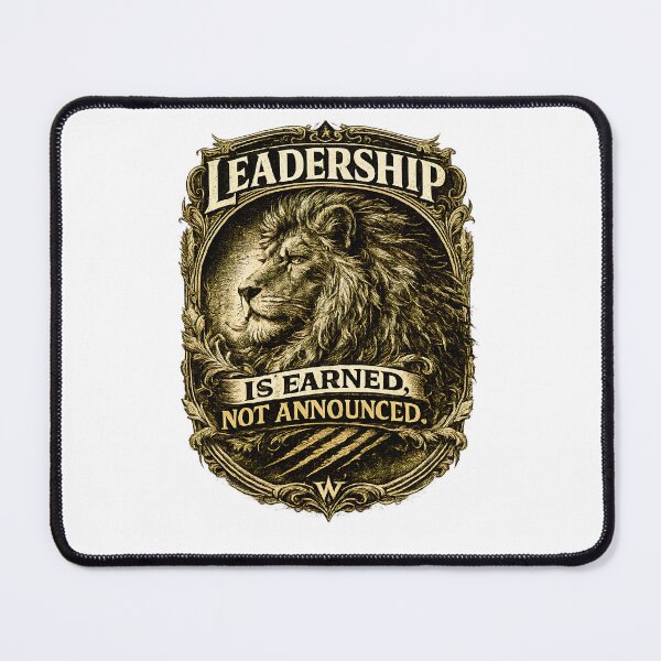Item preview, Leadership Is Earned Not Announced Crest designed and sold by Presshue.
