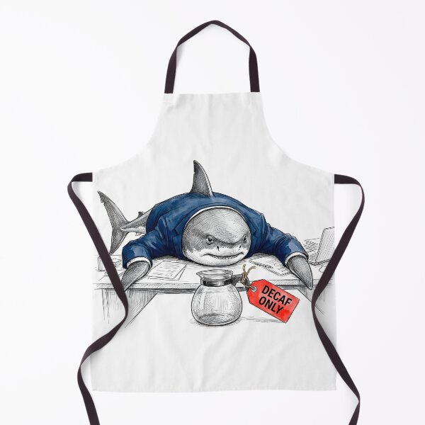 Item preview, Decaf Only Tired Office Shark - Funny Corporate Humor designed and sold by SoulPT.