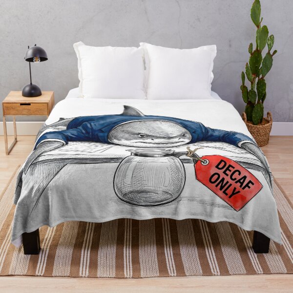 Item preview, Decaf Only Tired Office Shark - Funny Corporate Humor designed and sold by SoulPT.
