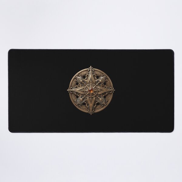 Item preview, Ancient Amber Relic: Ornate Bronze Celestial Talisman designed and sold by 63Hotpeppers.