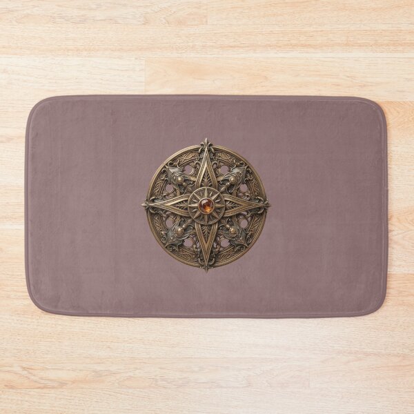 Item preview, Ancient Amber Relic: Ornate Bronze Celestial Talisman designed and sold by 63Hotpeppers.