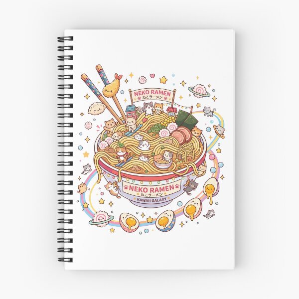 Item preview, Kawaii Neko Ramen Galaxy Cute Anime Cats designed and sold by CurioStick.