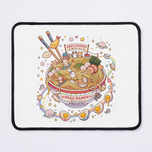 Item preview, Kawaii Neko Ramen Galaxy Cute Anime Cats designed and sold by CurioStick.
