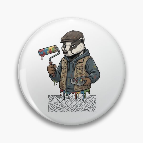 Item preview, Painter Badger with Paint Roller designed and sold by dat-graffiti.