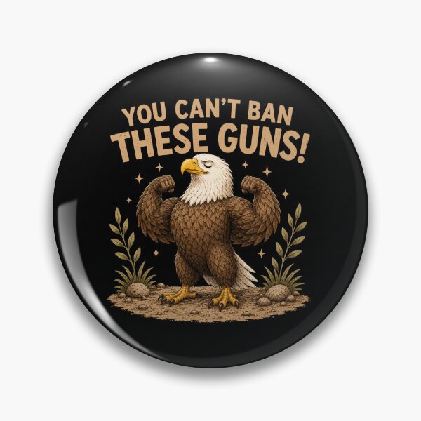 Item preview, You Can't Ban These Guns Funny Eagle Gym Fitness Design designed and sold by HumbleAthlete.