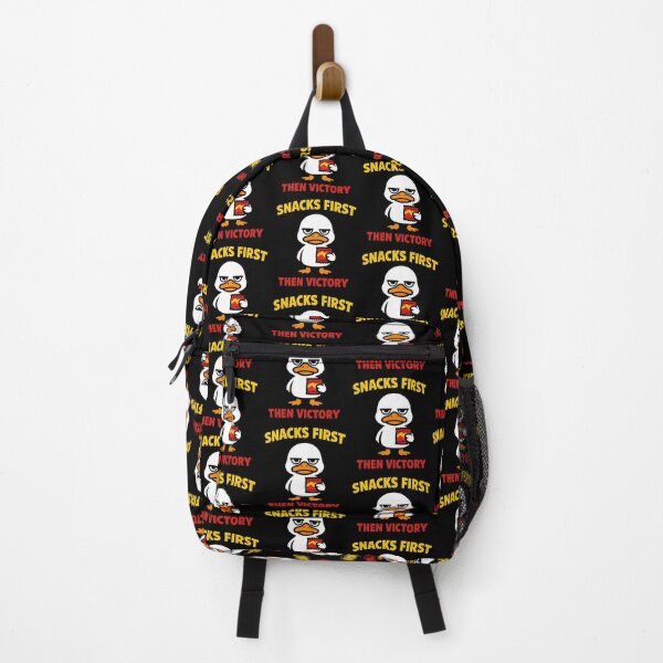 Item preview, Snacks First Then Victory Funny Gamer Duck Gaming Snack Design designed and sold by TeeTimeTreasure.