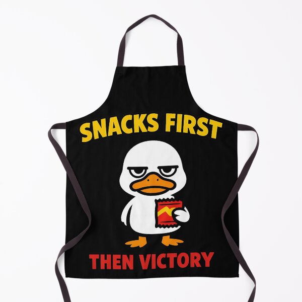 Item preview, Snacks First Then Victory Funny Gamer Duck Gaming Snack Design designed and sold by TeeTimeTreasure.