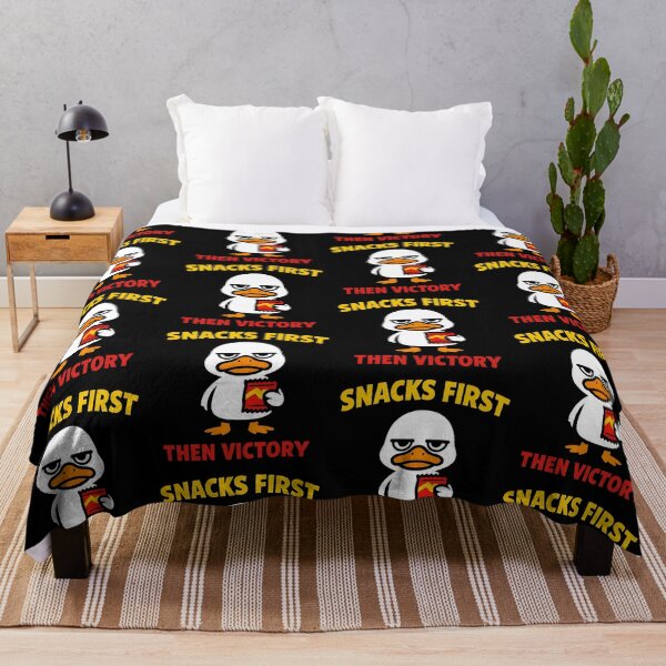 Item preview, Snacks First Then Victory Funny Gamer Duck Gaming Snack Design designed and sold by TeeTimeTreasure.