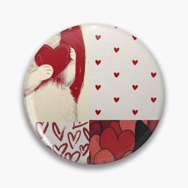 Item preview, Cute Cats and Hearts Aesthetic Collage Pattern designed and sold by     Pink Chaos Club.