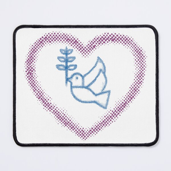Item preview, Peace And Love Heart And Dove designed and sold by LivingRoomZoo.