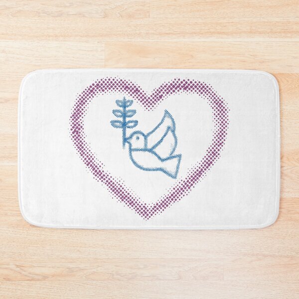 Item preview, Peace And Love Heart And Dove designed and sold by LivingRoomZoo.