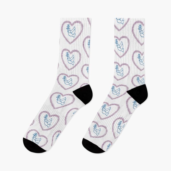 Item preview, Peace And Love Heart And Dove designed and sold by LivingRoomZoo.
