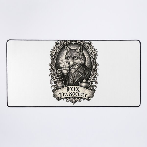 Artikelvorschau, Fox Tea Society Engraving entworfen und verkauft von TheRealTaria.