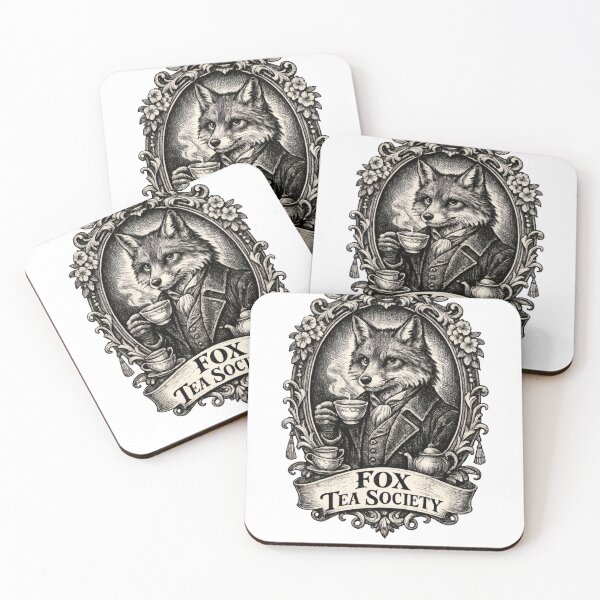 Item preview, Fox Tea Society Engraving designed and sold by TheRealTaria.