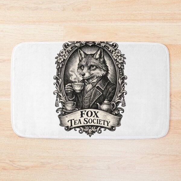 Item preview, Fox Tea Society Engraving designed and sold by TheRealTaria.