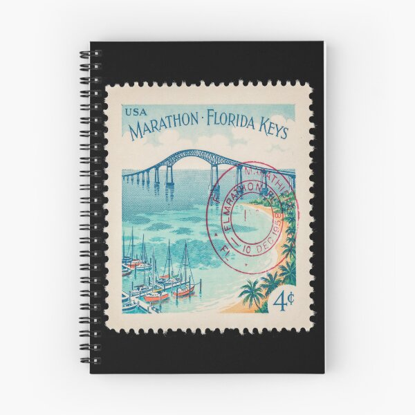 Item preview, Marathon Florida Keys Bridge Postage Stamp Sticker designed and sold by stickercuffs.
