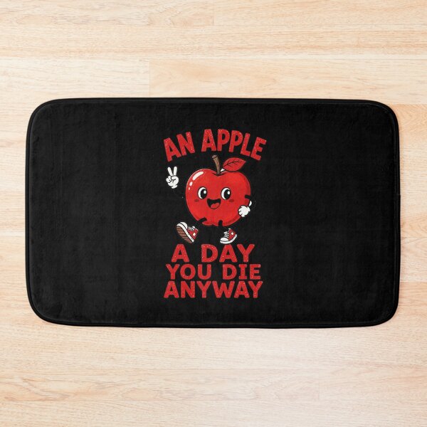 Item preview, An Apple A Day You Die Anyway Funny Apple designed and sold by Digital Dreamtales.