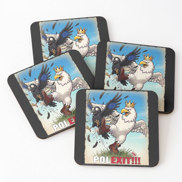 Item preview, Polexit!!! Satirical Political Eagle vs EU Crow Cartoon designed and sold by The store under the battleship :).