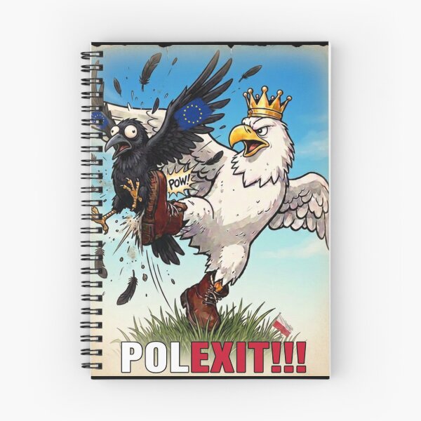 Item preview, Polexit!!! Satirical Political Eagle vs EU Crow Cartoon designed and sold by The store under the battleship :).