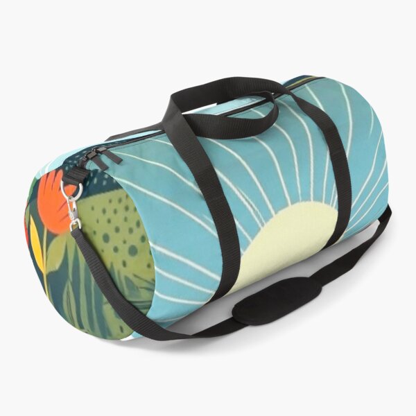 Item preview, Folk Art Mountain Sunrise - Whimsical Lake Nature Illustration designed and sold by Nexus Space.