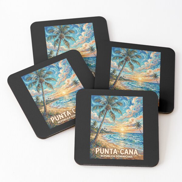 Item preview, Punta Cana Dominican Republic Tropical Travel Poster designed and sold by dudelinart.