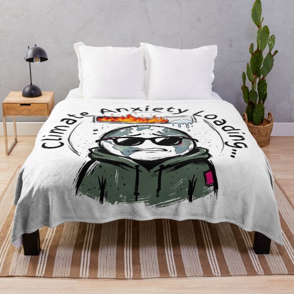 Item preview, Climate Anxiety Loading Funny Earth designed and sold by XYZ LAB by Jesuperman.